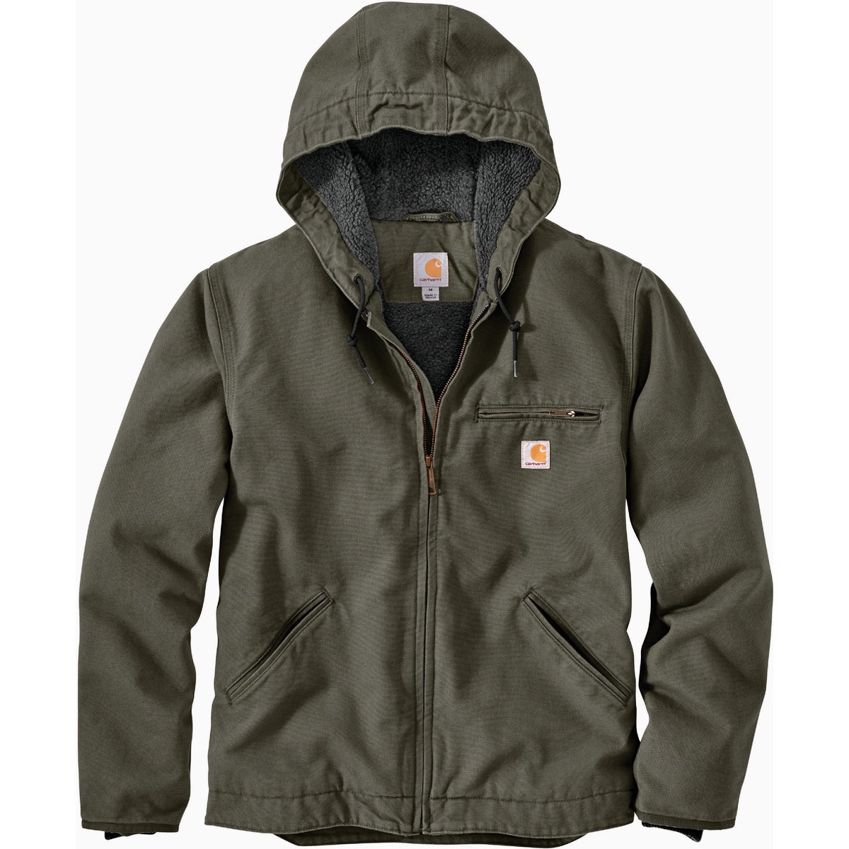 Carhartt Men s 3XL Tall Moss Washed Duck Sherpa Lined Jacket Relaxed Fit Jetson s Hardware